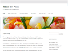 Tablet Screenshot of ketosisdietplans.com